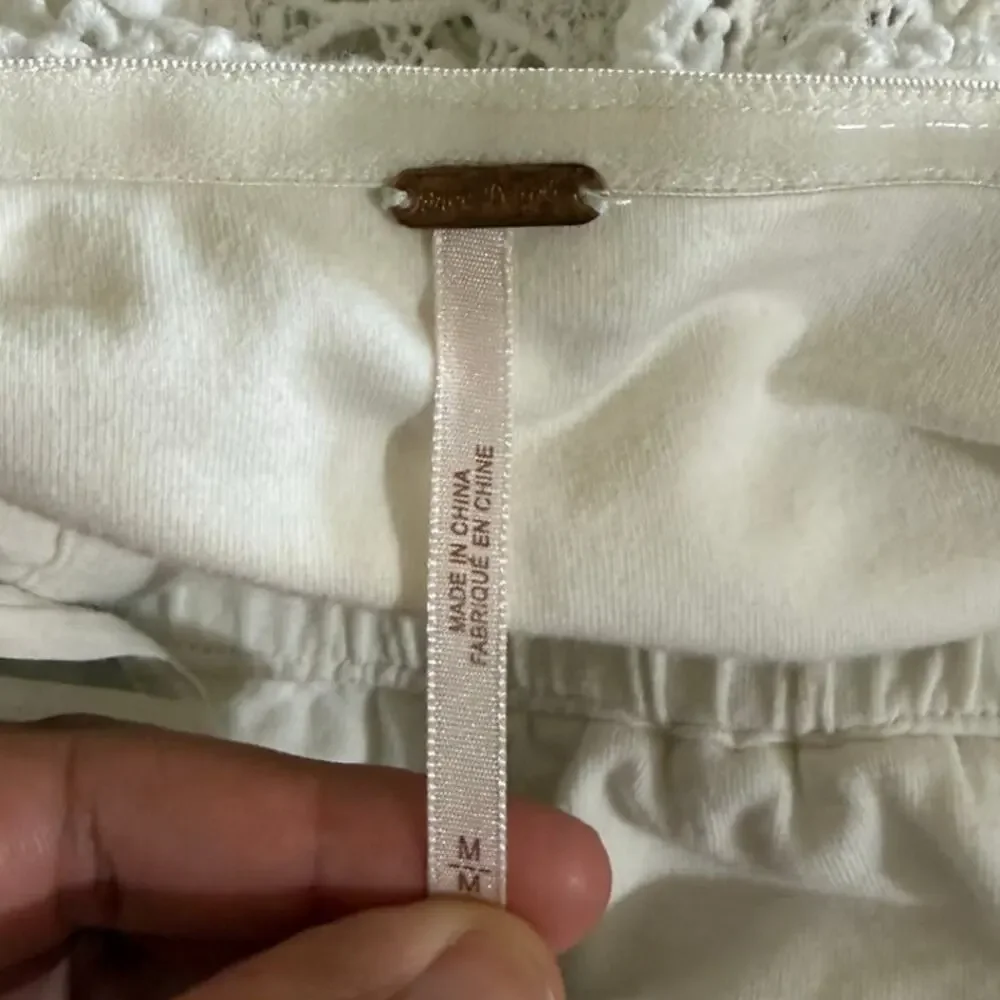 Free People Sydney Lace Tube Top - Cream/White M - Picture 7 of 10